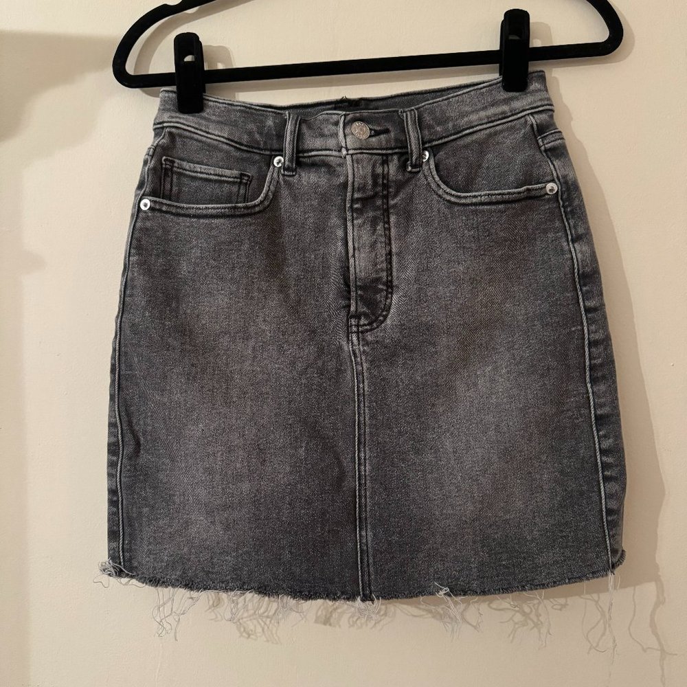 Express Denim Skirt | 4 | Black